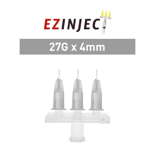 Box of 5 ezINJECT 27 gauge by 4 millimeters