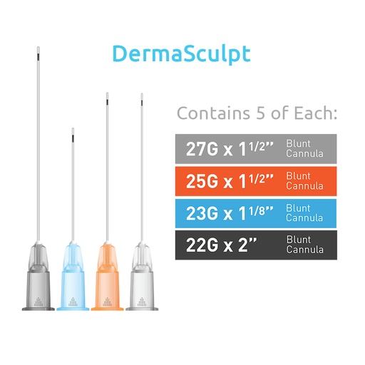 DermaSculpt Starter kit which contains 20 microcannulas